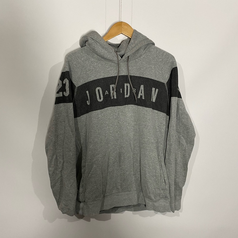 Air jordan gray hoodie sweatshirt 23 xl